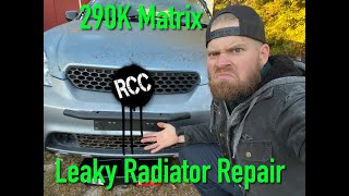 Glitch in the Matrix  2003 Toyota Matrix Radiator Repair [upl. by Nat]