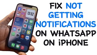 How to Fix Not Getting WhatsApp Notifications on iPhone [upl. by Euqimod]