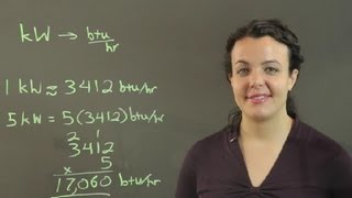 How to Convert kW to BTUHour  Conversions amp Other Math Tips [upl. by Jennette]