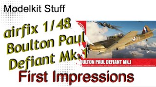 First impressions Airfix 148 Boulton Paul Defiant Mk1 [upl. by Anileh]