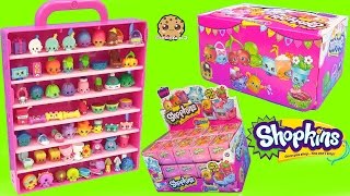 Surprise Mystery Blind Bag Shopkins Season 4 Full Box amp Collectors Display Case  Cookieswirlc Video [upl. by Anerom]