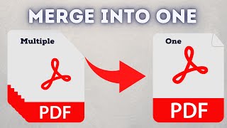 How To Combine Pdf Files Into One  Merge Multiple Pdf Files Into One Pdf File [upl. by Nnylarak]