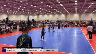 Tainos vs AJV 20240628 USA Volleyball Nationals Dallas TX [upl. by Ayetal]