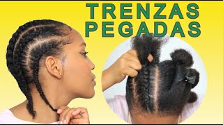 Tutorial Còmo Aprender Hacer trenzas Pegadas De Raìz muy fàcill Quieroesosrizos [upl. by Karlise704]