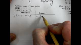 Geometry 3 2a Algebraic Properties and Proofs [upl. by Yetsirhc]