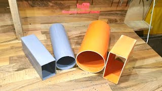 Converting PVC pipes to square plastic pipes is very simple  Pvc Pipe Craft Ideas [upl. by Eellac519]