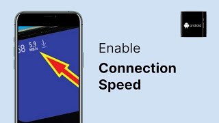 Enable Internet Speed Indicator On Android  Show connection speed on status bar [upl. by Adlar]