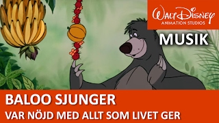 Baloo sjunger Var nöjd med allt som livet ger  Disneyklassiker Sverige [upl. by Styles751]