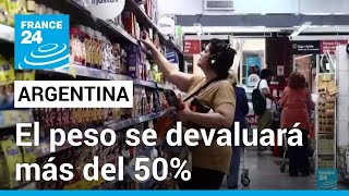 Devaluación del peso argentino entre las primeras medidas económicas de Javier Milei [upl. by Ayaros]