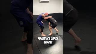 Fireman’s carry throw bjj jiujitsu wrestling [upl. by Annair]