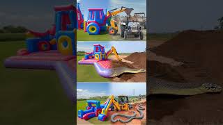 jcb excavetor tracktor trending shots snake tiktokvideo Khooniplace MrMaaz0707 train [upl. by Neelhtak]