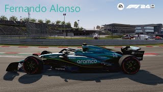 F1 Hongarije Hungaroring Boedapest 2024 Aston Martin AMR24 [upl. by Ilam]