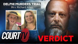 LIVE Verdict  IN v Richard Allen Delphi Murders Trial  COURT TV [upl. by Oballa913]