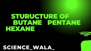 Structure of butane pentane hexane Science topic science education teacher shorts [upl. by Erret]