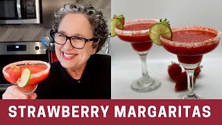 How to Make a Frozen Strawberry Margarita Recipe with Triple Sec  The Frugal Chef [upl. by Bolanger905]