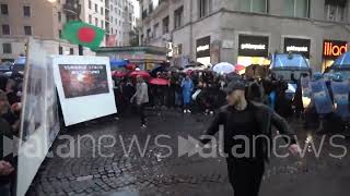 A Napoli circa 500 persone per il corteo anti G7 [upl. by Amorette]