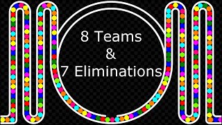 8 Teams Elimination Marble Race  Elimination Marble Race in Algodoo  60 [upl. by Farlay]