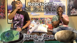 FIRST TIME WATCHING  ATTACK ON TITAN 3x17 amp 18  REACTION [upl. by Inus909]