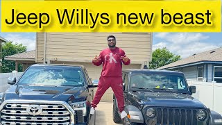 🇺🇸 jeep Willys wrangler review  new car in my garage  tamil vlog USA  roam with shyam [upl. by Anirec101]