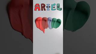 Guess the mixed color of Ariel alphabetlore ariel satisfying colormixing [upl. by Refinej415]