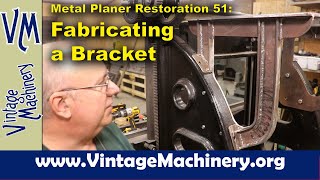 Metal Planer Restoration 51 Fabricating a Counter Shaft and Motor Mount Bracket [upl. by Fidelis]