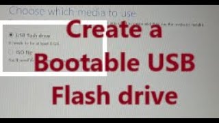 how to create a bootable USB Flash drive or ISO for windows 11 10 [upl. by Philippe]