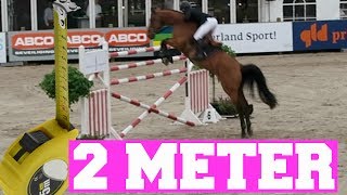 KAN EEN PAARD ZO HOOG SPRINGEN   Showjumping Outdoor Gelderland  Paardrijden met Plezier [upl. by Fernas]