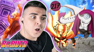 BARYON MODE ISSHIKI VS NARUTO BORUTO EPISODE 217 REACTION [upl. by Gavini148]