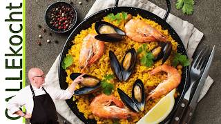 Spanische Paella mit Hähnchen selber machen Einfaches Rezept [upl. by Artinak]