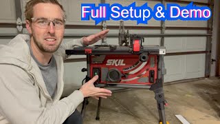 Full Setup and Demo of Skil Portable Table Saw [upl. by Ydnas]