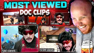 TIMTHETATMAN REACTS TO DOC MOST VIEWED CLIPS [upl. by Adidnac]