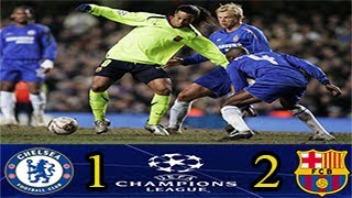 Chelsea 12 Barcelona  UEFA Champions League 2006  First knockout round [upl. by Modla]