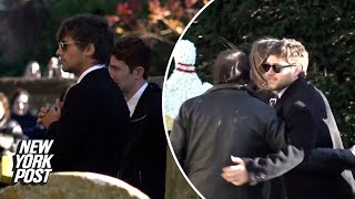 One Direction members emotionally reunite at Liam Payne’s funeral in the UK [upl. by Asor]