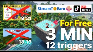 Free game for TikTok Live quotStreamer vs viewerquot Minecraft Bedrock box with TNTTutorial StreamToEarn [upl. by Deehahs496]