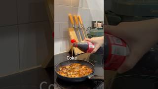 30s learning  Coke Chicken Wings🥤 dinnerideas asmrfood foodie fastrecipe internationalstudent [upl. by Luckin]