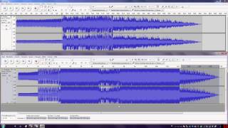 Tutorial Audacity Lieder schneiden und zusammenfügen [upl. by Anaimad617]