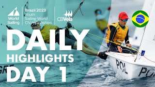 Day 1  Youth Sailing World Championships  Búzios 2023 [upl. by Jock]