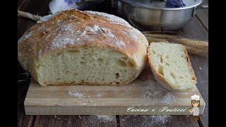 Pane di semola cotto in pentola con 3 g di lievito [upl. by Ahsemot]