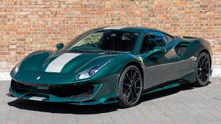 2020 Ferrari 488 Pista  Verde Scuro  Walkaround amp Interior  Romans International 4K [upl. by Dionysus]