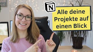 Projektplanung in Notion erstellen notion tutorial deutsch  Template [upl. by Glaser]