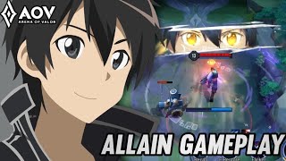 ALLAINKIRITO GAMEPLAY  ALLAIN DS LANE  ARENA OF VALOR [upl. by Allenod610]