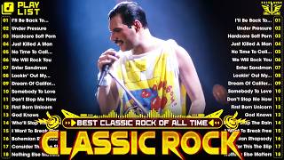 Top 100 Classic Rock Songs Of All Time  Queen ACDC Pink Floyd Eagles Def Leppard Bon Jovi U2 [upl. by Haek]