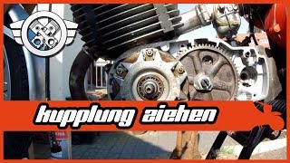 MZ TS 250  Kupplung ziehen danach auf 90 Nm anziehen  Noch einen Wellendichtring erledigt [upl. by Yelha693]