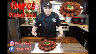 Kipes Quipes Dominicanos Fried Bulgur Roll Cheffranny [upl. by Tihor]