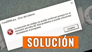 SOLUCIÓN Falta mfc140udll Error del sistema No se puede abrir el programa CorelDRW [upl. by Solrak247]