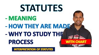 Statutes  How they are made  Why to Study  Interpretation of Statutes [upl. by Merv]