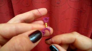 Tatting  The LoopTatted Ring [upl. by Michaelina]