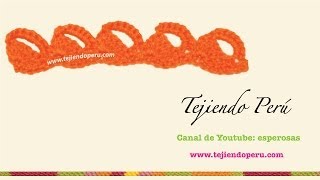 Borde tejido en crochet  5 [upl. by Erait]