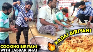 Cooking Biriyani with Jabbar Bhai🔥  100 Quail Biriyani amp Pepper chicken  Food area tamil [upl. by Fanechka989]