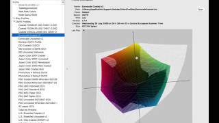 Comparing sRGB Adobe RGB and Euroscale Coated [upl. by Ardle836]